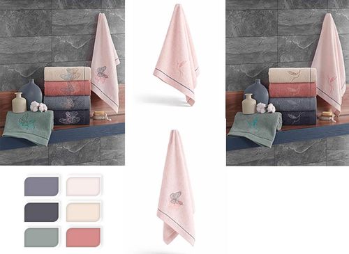 купить Домашний текстиль Promstore 57071 Prosop de baie 70x140cm Anka Butterfly/Bird, bumbac в Кишинёве 