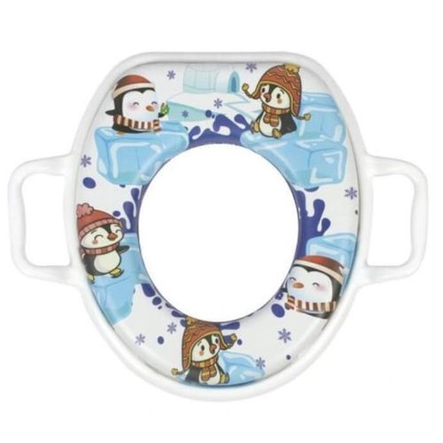 купить Детский горшок Sevi Bebe 70-93 Сиденье для унитаза мягкая Penguin в Кишинёве 