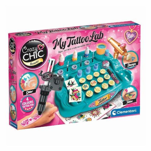 cumpără Set de creație Clementoni Set Tatuaj Studio Crazy Chic (18260) în Chișinău 
