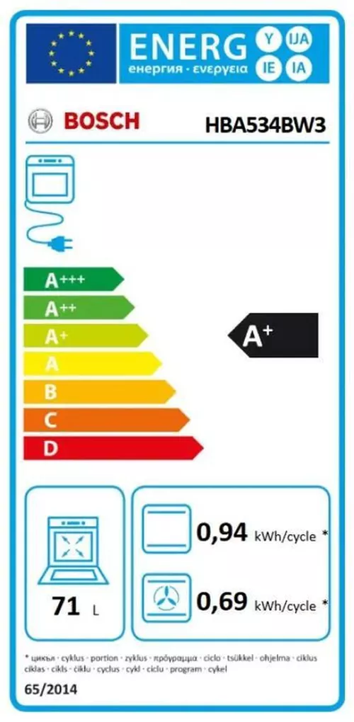 cumpără Cuptor electric încorporabil Bosch HBA534BW3 în Chișinău 