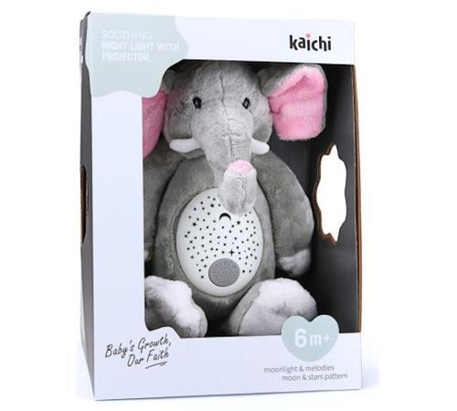 купить Ночной светильник Kaichi KAYPIL025KA311 Elephant, игрушка-проектор муз. в Кишинёве 