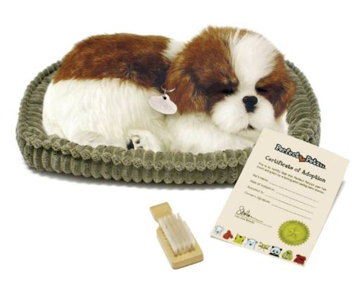 cumpără Jucărie de pluș Perfect Petzzz 91-19 Cățeluș Shih Tzu cu imitație de respirație în Chișinău 