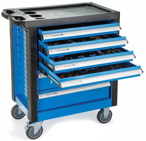 купить Система хранения инструментов Hoegert HT7G052 Тележка инструментальная (171 предмет) в Кишинёве 