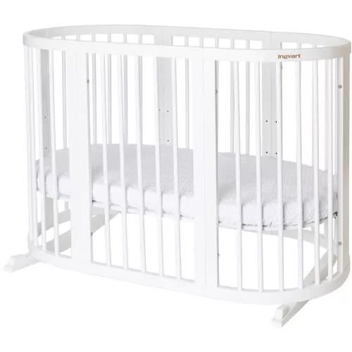 cumpără Pătuț Ingvart 1609003 Smart Bed Alb, 60x72x120cm în Chișinău 