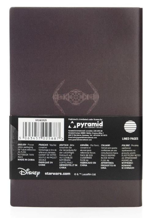 cumpără Carnet Pyramid International SR2402525 STAR WARS (EMPIRE) A6 FLEXI NOTEBOOK TWIN PACK în Chișinău 