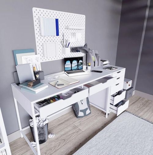 cumpără Masă de birou Trendy Duru Set 1600-49, 120x77,4x55cm în Chișinău 