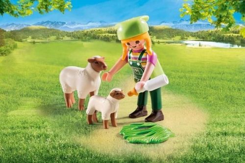cumpără Jucărie Playmobil PM9356 Farmer with Sheep în Chișinău 