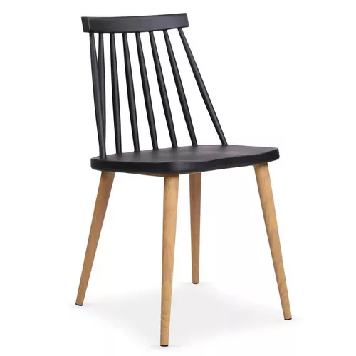 купить Стул Deco Jack Black+Transprint Legs в Кишинёве 