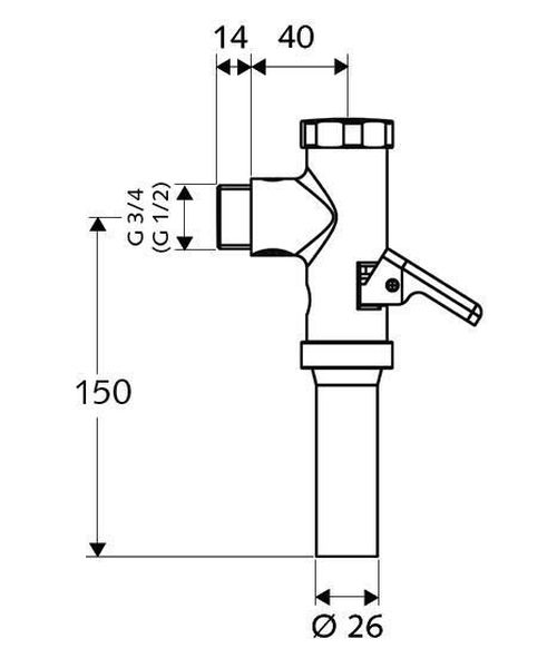 cumpără Baterie pentru bideu Schell Robinet de spalare WC Schellomat (022380699) în Chișinău 