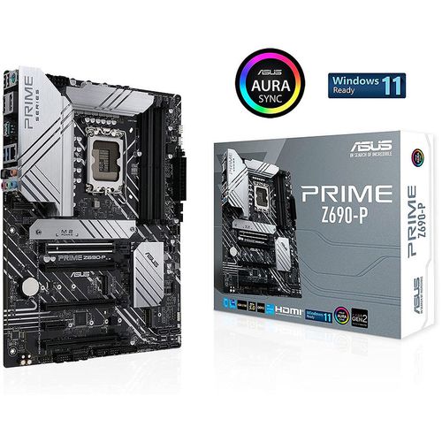 cumpără Placa de baza ASUS PRIME Z690-P Intel Z690, LGA1700, Dual DDR5 6000MHz, 1xPCI-E 5.0 x16, 2xPCI-E 3.0 x16, DP/HDMI, USB3.2 Type-C, NVMe RAID, SATA RAID, 4 x M.2 slots PCIe 4.0 x4, Intel Optane, SB 8-Ch., 2.5Gb Ethernet, AURA Sync în Chișinău 