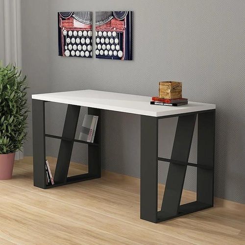 купить Офисный стол Trendy Miere, alb, antracit 140x75x60cm в Кишинёве 