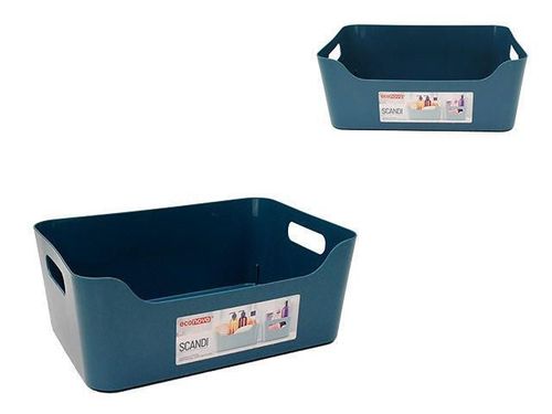 купить Короб для хранения Бытпласт 47080 Econova Scandi 4.6l, 27X19X10.5cm, albastru в Кишинёве 