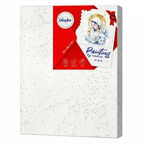 купить Картина по номерам Ideyka KHO2572 40x50cm Eco, Maria Cereasca cu vopsele metalic extra в Кишинёве 