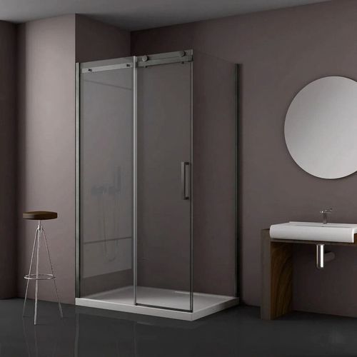 купить Душевая кабина New Trendy Sling Gunmetal Rectangular 120x80x200 8mm K-5705 в Кишинёве 