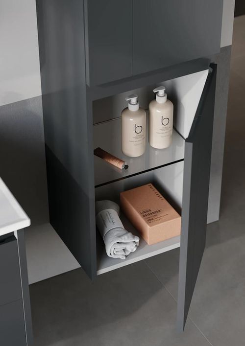 купить Шкаф-пенал Orka Likya 40 Anthracite Matt в Кишинёве 