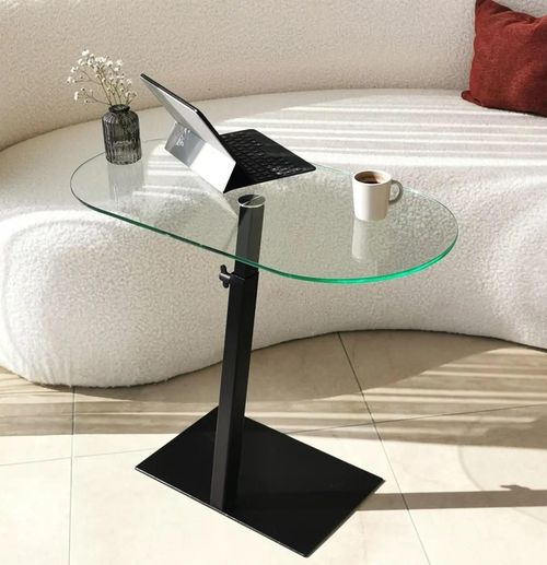 купить Журнальный столик Trendy Ovale Lungo, Negru 70x75x35cm в Кишинёве 