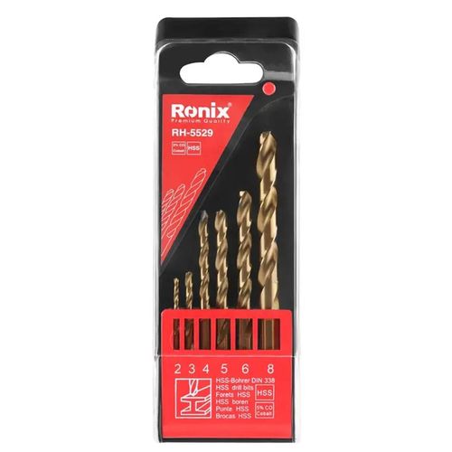 купить Сверло Ronix RH-5529 Set Burghie Cobalt 2-8mm в Кишинёве 