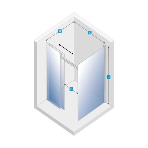 cumpără Cabină de duș New Trendy Diora Rectangular 100*80*200 Sliding EXK-1303/EXK-1305 în Chișinău 