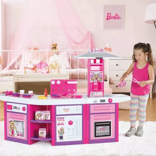 cumpără Bucătărie și veselă de jucărie Dolu 1614 DL Set de joaca bucatarie Barbie, 61478 în Chișinău 