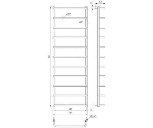 Standard HP 1550x530/500 