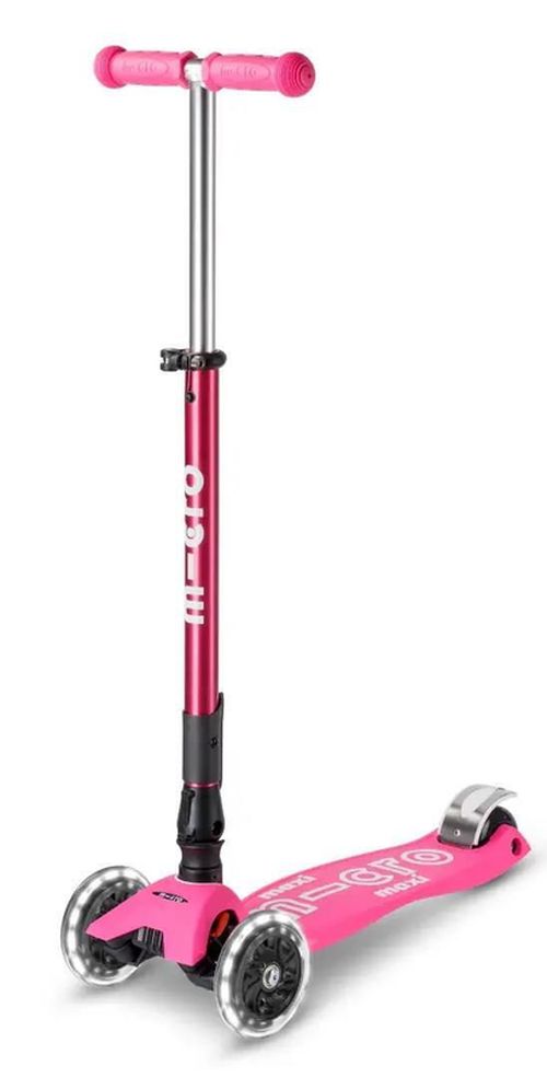 cumpără Trotinetă Micro MMD096 Maxi Deluxe Foldable LED Shocking Pink în Chișinău 