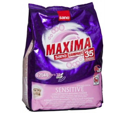 Порошок для стирки Sano Maxima Sensitive 1,25 кг 