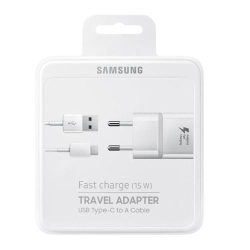 cumpără Încărcător cu fir Samsung EP-TA20EWECGRU Adaptive Fast Charging+Type-C, White în Chișinău 