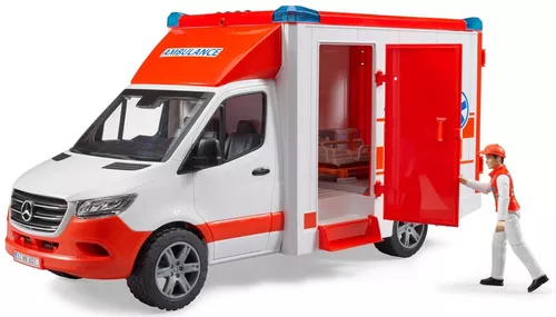 купить Машина Bruder 2676 BD Mercedes-Benz Sprinter Машина скорой помощи с фигуркой водителя, 54307 в Кишинёве 