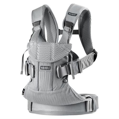 Marsupiu anatomic BabyBjorn One Air Silver, 3D Mesh 