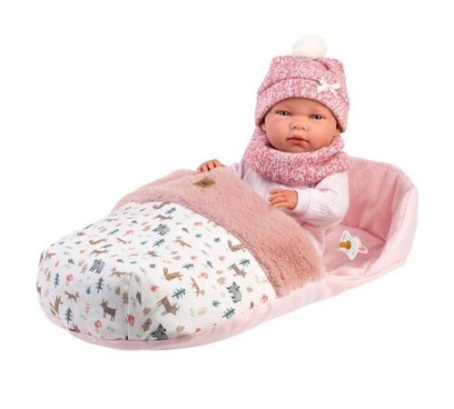 cumpără Păpușă Llorens LL 73826 Nica Recien Nacida Saquito Rosa 40см în Chișinău 