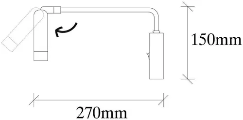 cumpără Candelabru de perete Trendy Ugur-6041, 27x15x10cm în Chișinău 