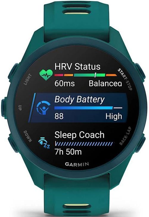 cumpără Ceas inteligent Garmin Forerunner 170 Music, GPS, WiFi, Teal Green/Citron, WW (010-03920-12) în Chișinău 