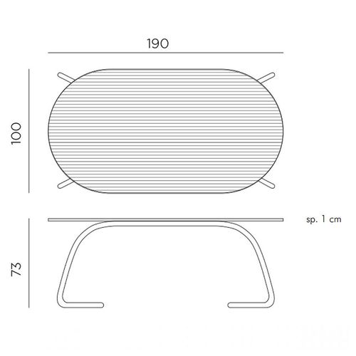 cumpără Masa sticla Nardi LOTO DINNER 190 ANTRACITE vern. antracite 44052.02.000 (Masa sticla pentru gradina exterior sezlong terasa balcon) în Chișinău 