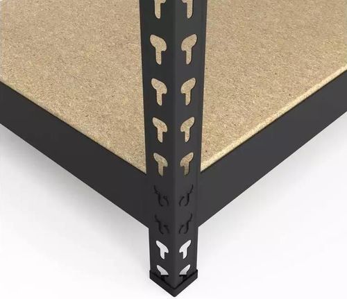 купить Cтеллаж складской Nex Home Raft metalic Titan 1800x1200x400 mm, 4 nivele PAL, antracit в Кишинёве 