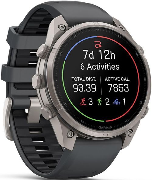 cumpără Ceas inteligent Garmin Fenix 9 Pro, 47mm,Ti, w/Gpht/Blk bnd (010-04336-26) în Chișinău 