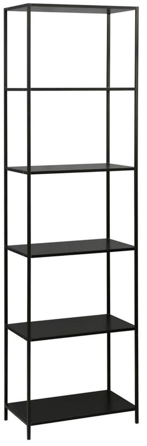 купить Офисный стеллаж Deco Cona 6 nivele (50x30x180H) Oak/Black в Кишинёве 