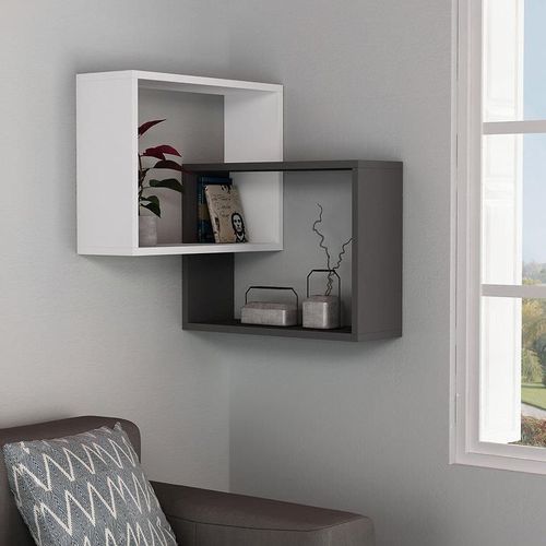 купить Полка декоративная Trendy Inel-alb, antracit 68x68x60cm (GTR005374) в Кишинёве 