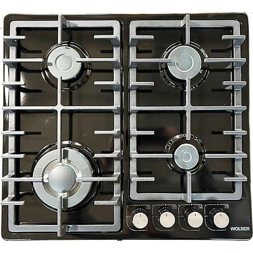 купить Встраиваемая поверхность газовая Wolser WL-TR 6400 Shiny black Turbo FFD в Кишинёве 