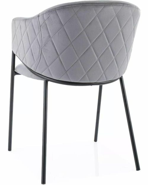 cumpără Scaun Signal Bono velvet szary bl. 14 / czarny stel. în Chișinău 