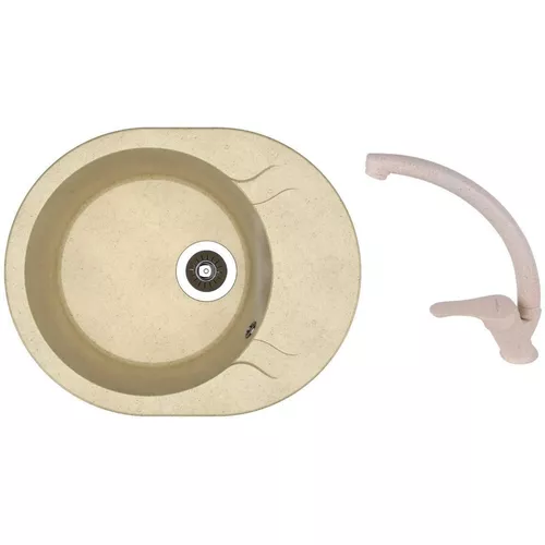 купить Мойка кухонная со смесителем Dr.Gans Berta 580 + SanDonna F 1069 bej в Кишинёве 