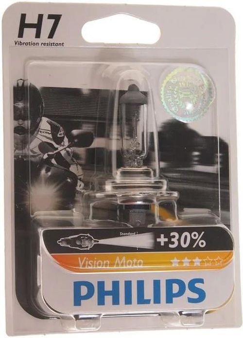 купить Автомобильная лампа Philips H7 Vision Moto +30% 12V 55W PX26d (12972PRBW) в Кишинёве 