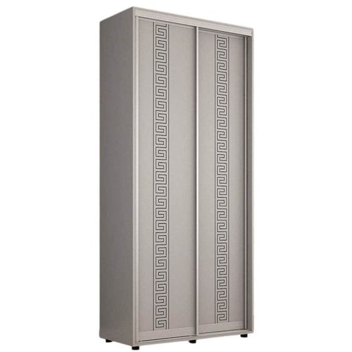 cumpără Dulap Mobildor-Lux Compact uși glisante PAL cu ornament grecesc (100x45x200H cm) Grey în Chișinău 