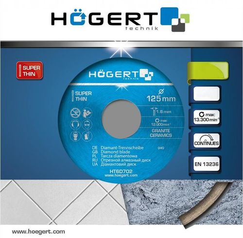 купить Диск отрезной Hoegert HT6D702 Отрезной диск 125x1,6x22,2 мм в Кишинёве 