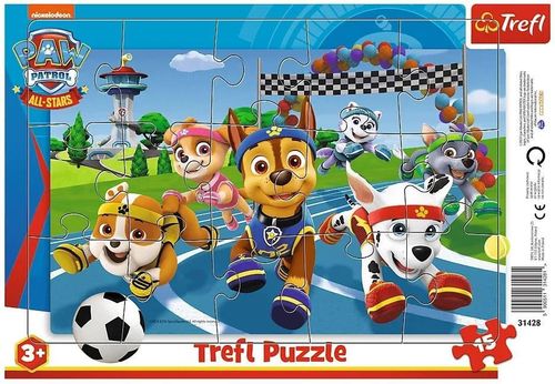 купить Головоломка Trefl 31428 Puzzles 15 Frame: Obliging dogs, Viacom PAW Patrol в Кишинёве 
