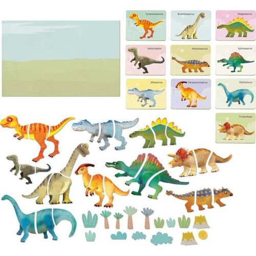 купить Набор для творчества As Kids 1029-64082 Magneti Educationali Dinozauri, 1445D в Кишинёве 