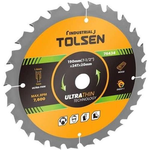 cumpără Disc de tăiere Tolsen Disc circular pentru lemn 190x20mm 40T (76435) în Chișinău 