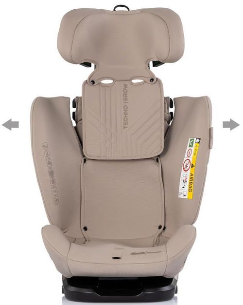 cumpără Scaun auto Chipolino STKTHG02603LA I-Size 40-150cm Isofix 360 Techno iGrow latte în Chișinău 