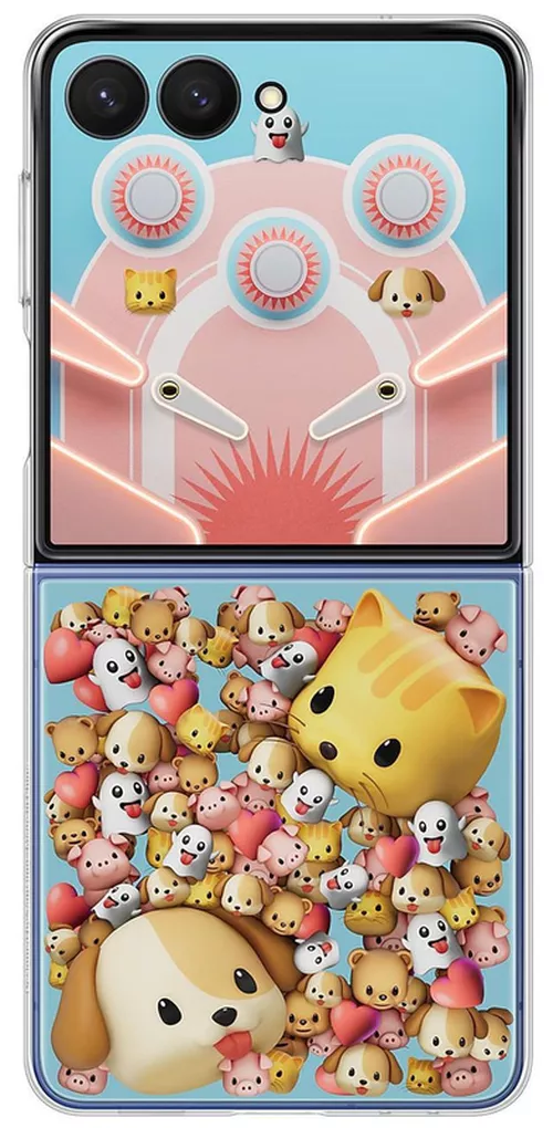 cumpără Husă pentru smartphone Samsung EF-ZF766 Flip7 Flipsuit Transparent în Chișinău 