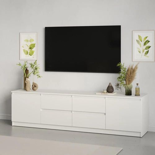 cumpără Comodă TV MebelStar NEO 4S2D 200x43x53 White (MBS-1260) în Chișinău 