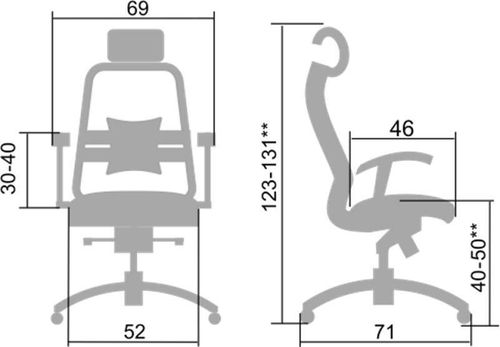 купить Офисное кресло МЕТТА Samurai S-3.04 Черный в Кишинёве 